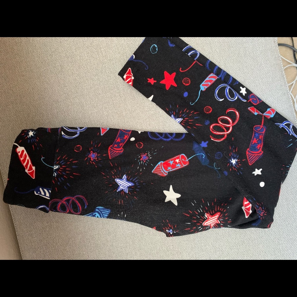 Kids lularoe firework leggings